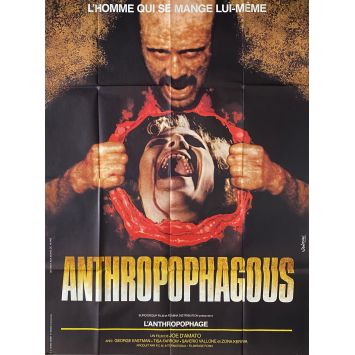 ANTHROPOPHAGEOUS Affiche de cinéma- 120x160 cm. - 1980 - George Eastman, Joe D'Amato