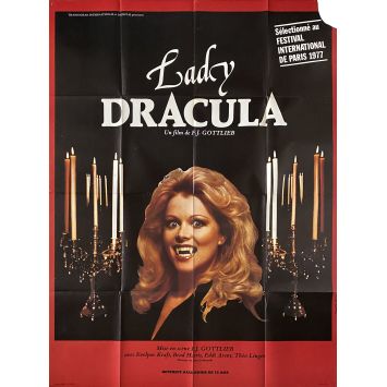 LADY DRACULA Affiche de cinéma- 120x160 cm. - 1977 - Evelyne Kraft, Franz Josef Gottlieb