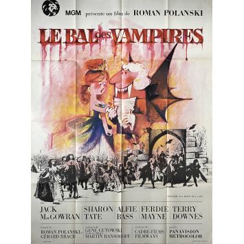 LE BAL DES VAMPIRES Affiche de cinéma 1ere sortie. - 120x160 cm. - 1967 - Sharon Tate, Roman Polanski