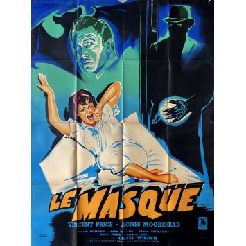 LE MASQUE Affiche de cinéma- 120x160 cm. - 1959 - Vincent Price, Crane Wilbur