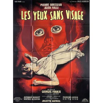 LES YEUX SANS VISAGE Affiche de cinéma- 120x160 cm. - 1960 - Alida Valli, Georges Franju