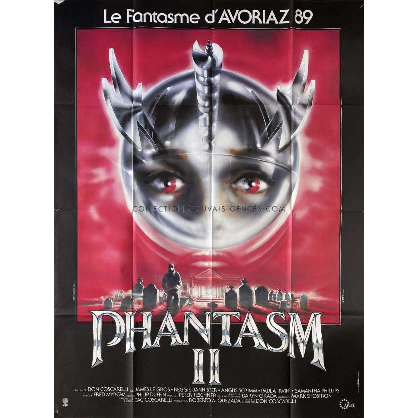 PHANTASM 2 French Movie Poster- 47x63 in. - 1988 - Don Coscarelli, Angus Scrimm