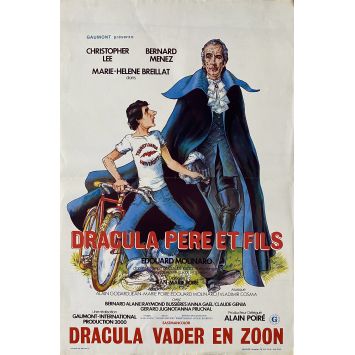 DRACULA PERE ET FILS Affiche de cinéma- 35x55 cm. - 1976 - Christopher Lee, Edouard Molinaro