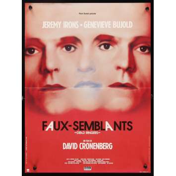 DEAD RINGERS French Movie Poster 15x21 '88 Jeremy Irons, David Cronenberg