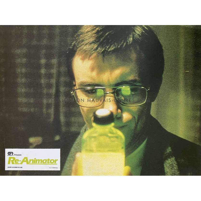 RE-ANIMATOR French Lobby Card N02 - 9x12 in. - 1985 - Stuart Gordon, Jeffrey Combs