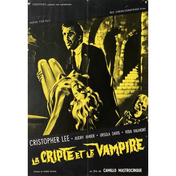 CRYPT OF THE VAMPIRE French Herald/Trade Ad 2 pages. - 9x12 in. - 1964 - Camillo Mastrocinque, Christopher Lee