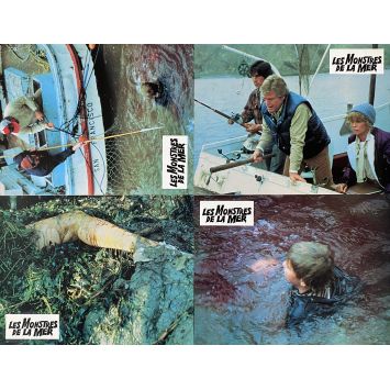 HUMANOIDS FROM THE DEEP French Lobby Cards x4 - 9x12 in. - 1980 - Barbara Peeters, Doug McClure