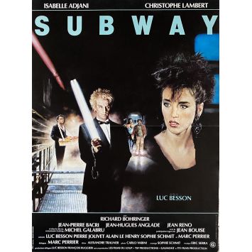 SUBWAY French Movie Poster- 15x21 in. - 1985 - Luc Besson, Isabelle Adjani
