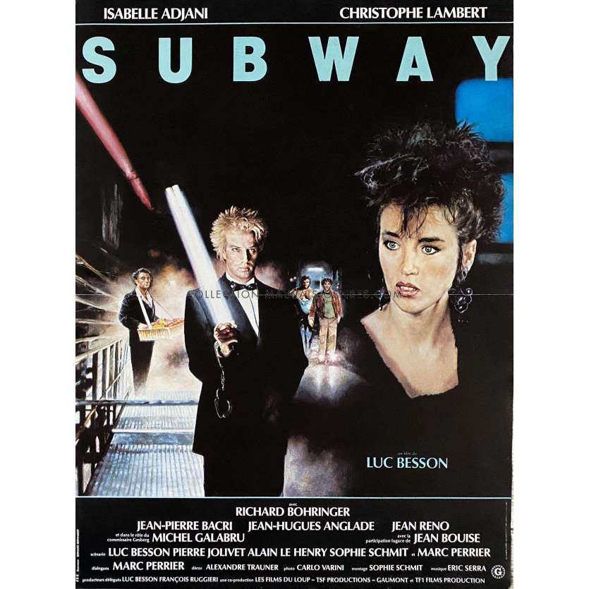 SUBWAY Affiche de cinéma- 40x54 cm. - 1985 - Isabelle Adjani, Luc Besson