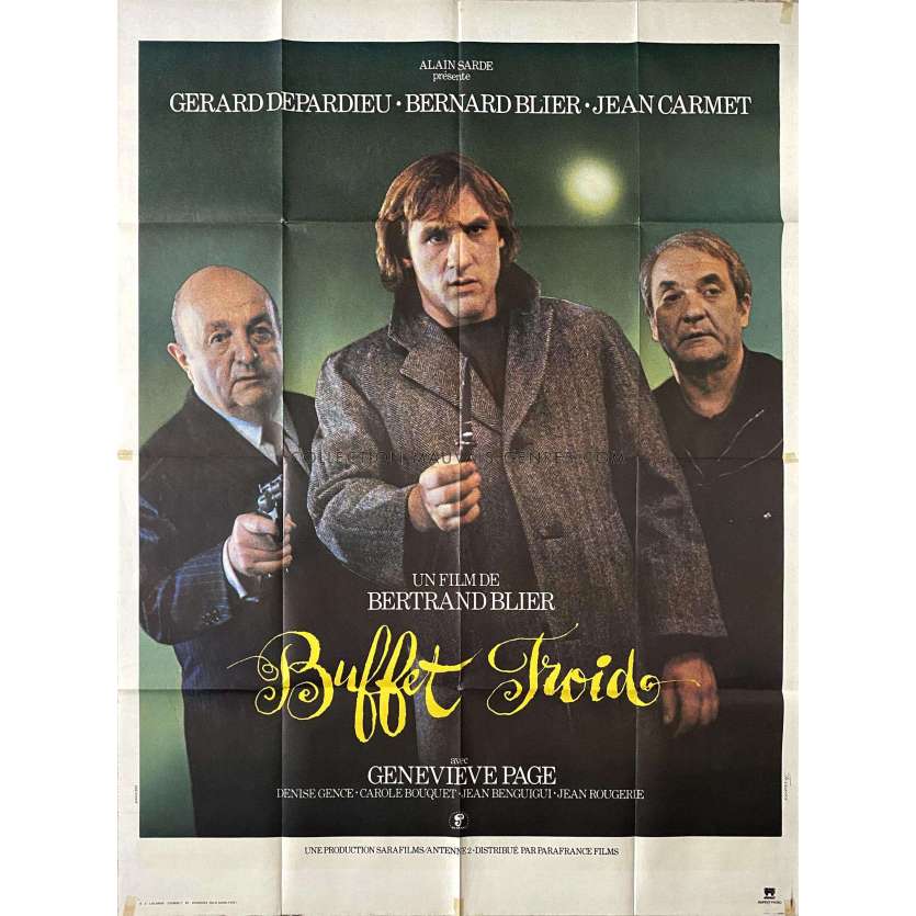 BUFFET FROID Affiche de cinéma- 120x160 cm. - 1979 - Gérard Depardieu, Bertrand Blier