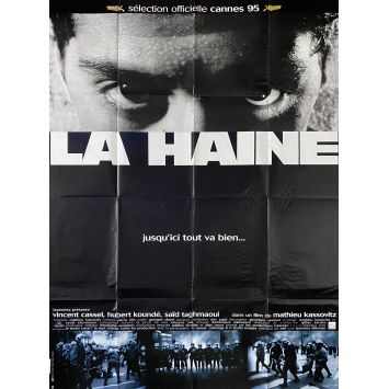 HATE French Movie Poster 1st release. - 47x63 in. - 1995 - Mathieu Kassovitz, Vincent Cassel
