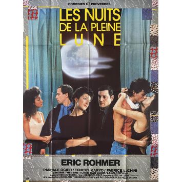 LES NUITS DE LA PLEINE LUNE Affiche de cinéma- 120x160 cm. - 1984 - Pascale Ogier, Eric Rohmer