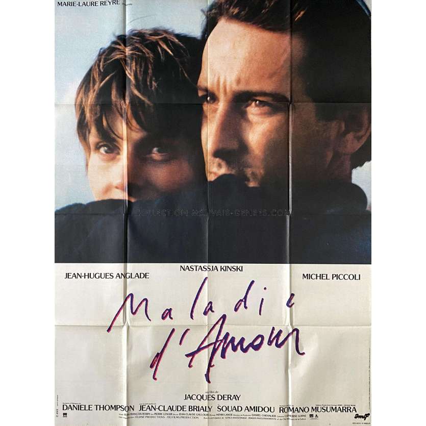 MALADIE D'AMOUR Affiche de cinéma- 120x160 cm. - 1987 - Nastassja Kinski, Jacques Deray