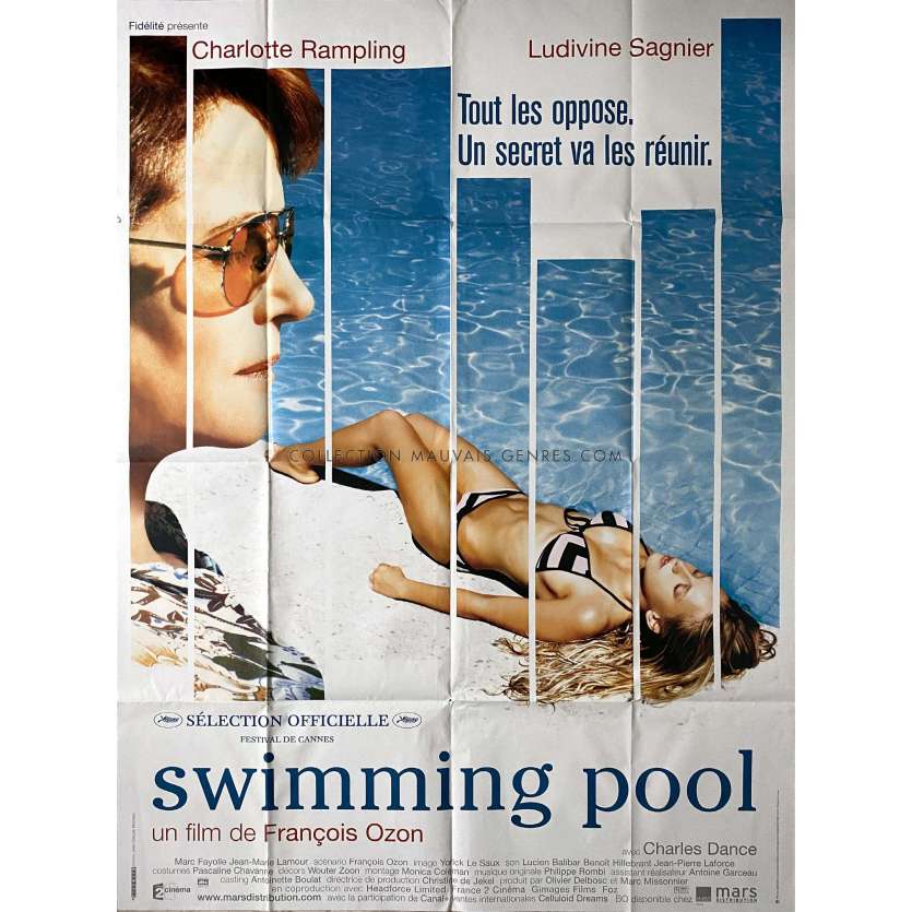 SWIMMING POOL Affiche de cinéma- 120x160 cm. - 2003 - Ludivine Sagnier, FranCois Ozon