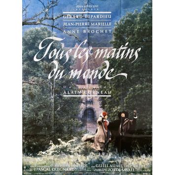 ALL THE MORNINGS OF THE WORLD French Movie Poster- 47x63 in. - 1991 - Alain Corneau, Jean-Pierre Marielle