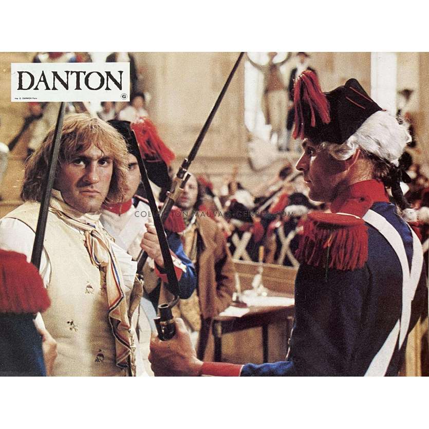 DANTON French Lobby Card- 9x12 in. - 1984 - Andrzej Wajda, Gérard Depardieu