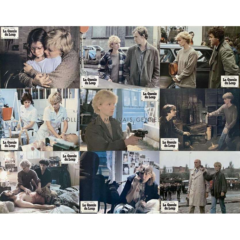 LA GUEULE DU LOUP French Lobby Cards x9 - 9x12 in. - 1981 - Michel Léviant, Miou-Miou