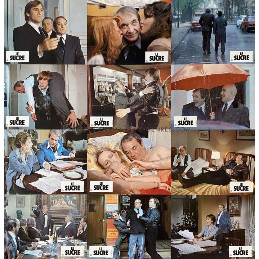 SUGAR SUGAR French Lobby Cards x12 - 9x12 in. - 1978 - Jacques Rouffio, Gérard Depardieu