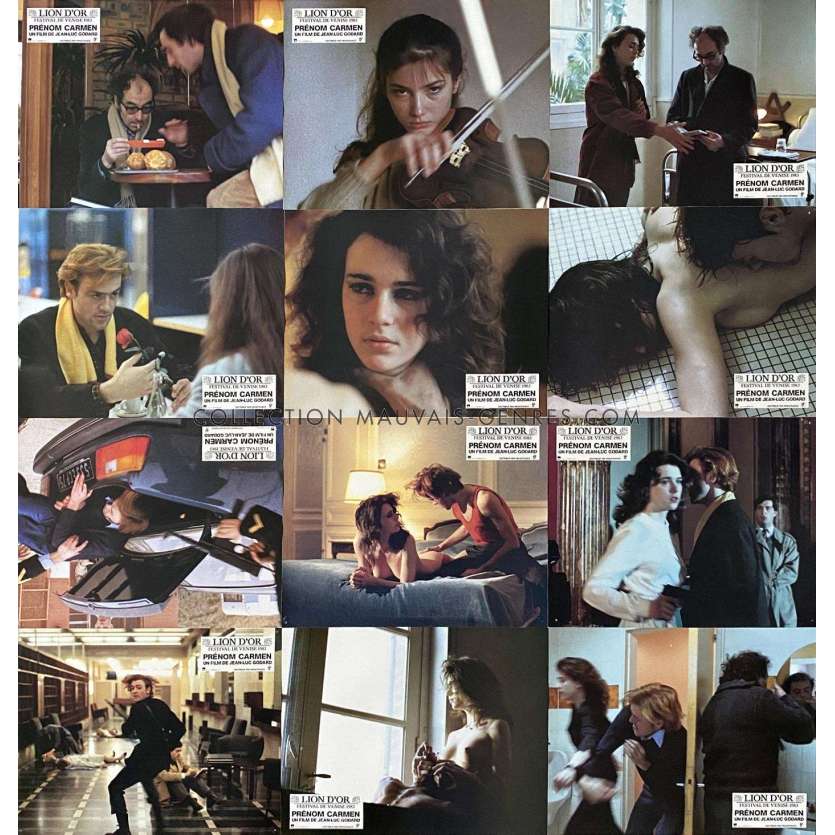 FIRST NAME CARMEN French 9x12 Lobby Cards 1983 X12 FIRST NAME CARMEN French 9x12 Lobby Cards 1983 X12