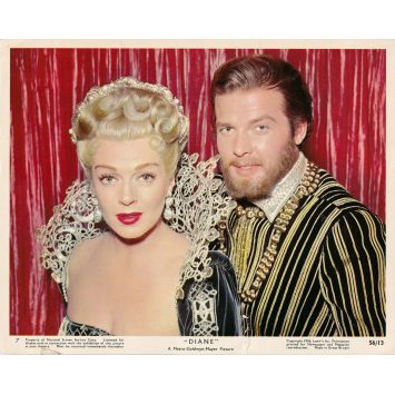 DIANE DE POITIERS Photo de film N7 - 20x25 cm. - 1956 - Lana Turner, David Miller