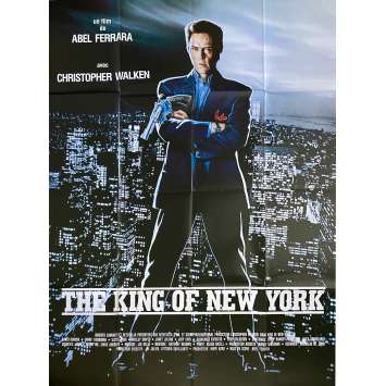 THE KING OF NEW YORK Affiche de film- 120x160 cm. - 1990 - Christopher Walken, Abel Ferrara -