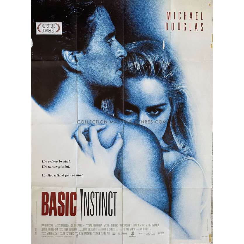 BASIC INSTINCT French Movie Poster- 47x63 in. - 1992 - Paul Verhoeven, Sharon Stone