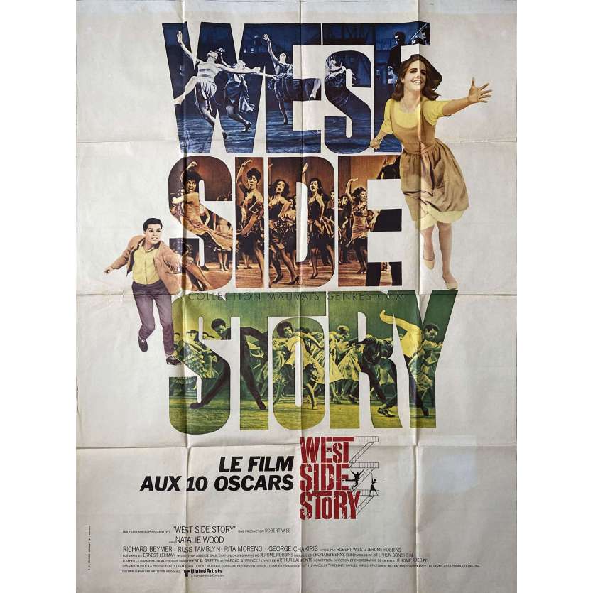 WEST SIDE STORY Affiche de film- 120x160 cm. - 1961/R1970 - Natalie Wood, Robert Wise