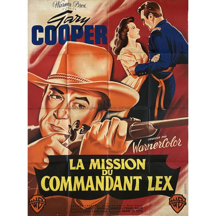SPRINGFIELD RIFLE French Movie Poster- 47x63 in. - 1952 - André de Toth, Gary Cooper
