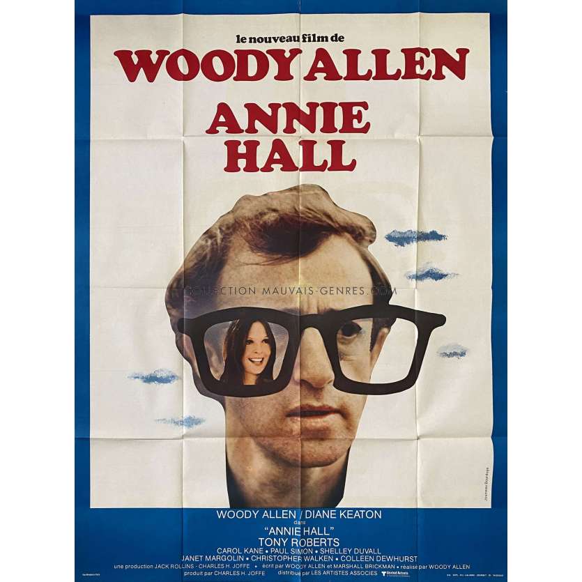 ANNIE HALL French Movie Poster- 47x63 in. - 1977 - Woody Allen, Diane Keaton