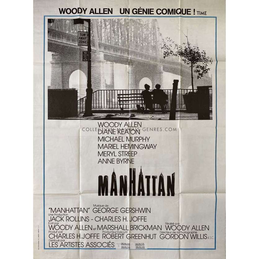 MANHATTAN Affiche de cinéma- 120x160 cm. - 1979 - Diane Keaton, Woody Allen