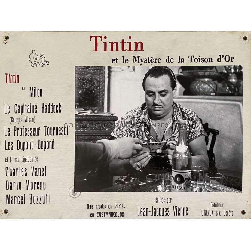 TINTIN ET LA TOISON D'OR Swiss Lobby Card N02 - 14x18 in. - 1961 - Jean-Jacques Vierne, Georges Wilson