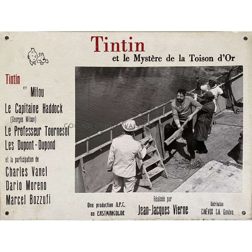 TINTIN ET LA TOISON D'OR Swiss Lobby Card N03 - 14x18 in. - 1961 - Jean-Jacques Vierne, Georges Wilson