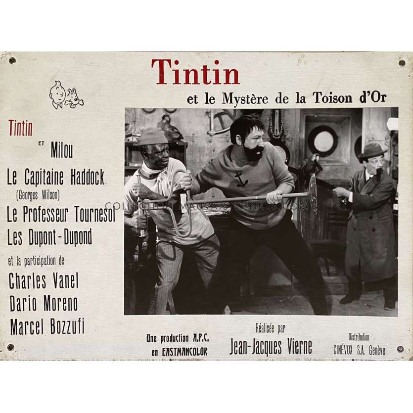 TINTIN ET LA TOISON D'OR Swiss Lobby Card N07 - 14x18 in. - 1961 - Jean-Jacques Vierne, Georges Wilson