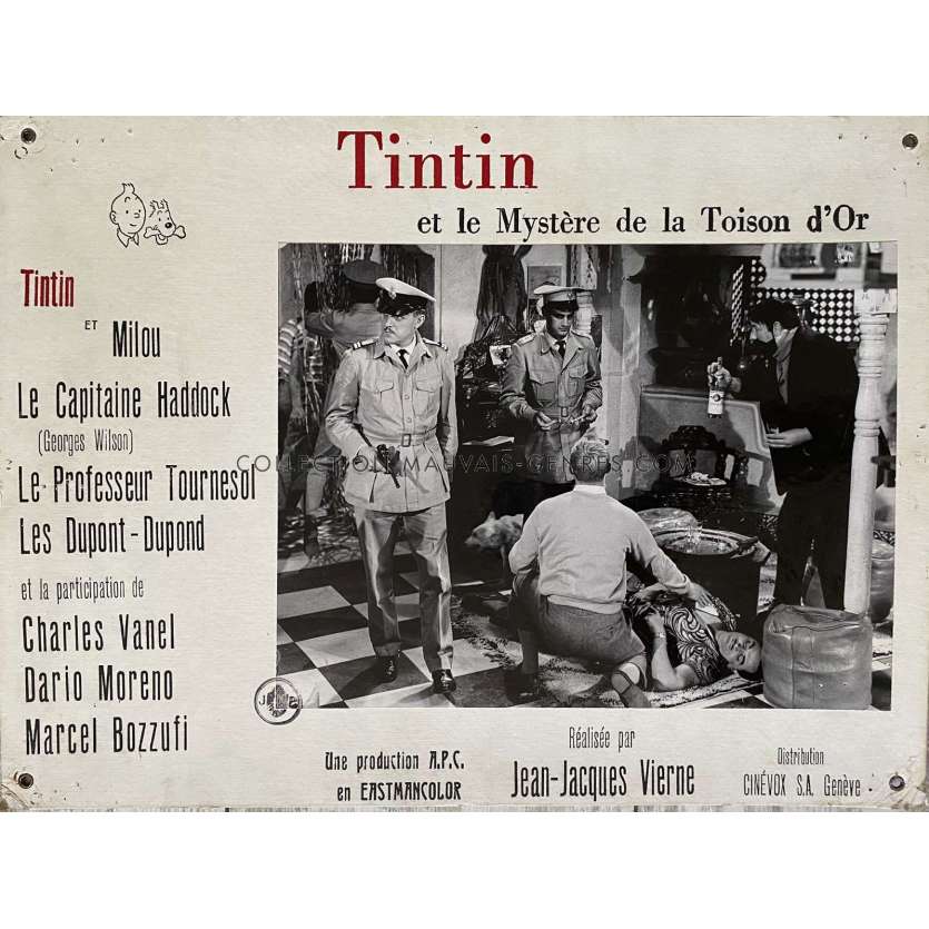 TINTIN ET LA TOISON D'OR Photo de film N08 - 35x44 cm. - 1961 - Georges Wilson, Jean-Jacques Vierne