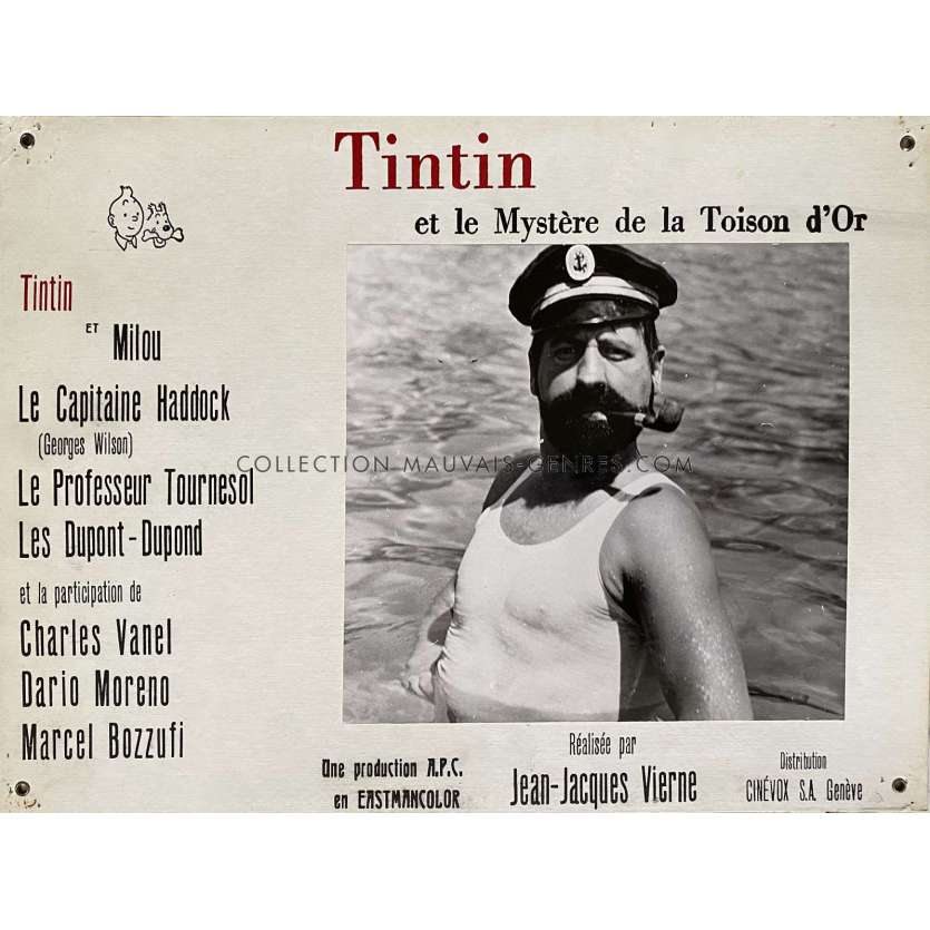 TINTIN ET LA TOISON D'OR Photo de film N14 - 35x44 cm. - 1961 - Georges Wilson, Jean-Jacques Vierne