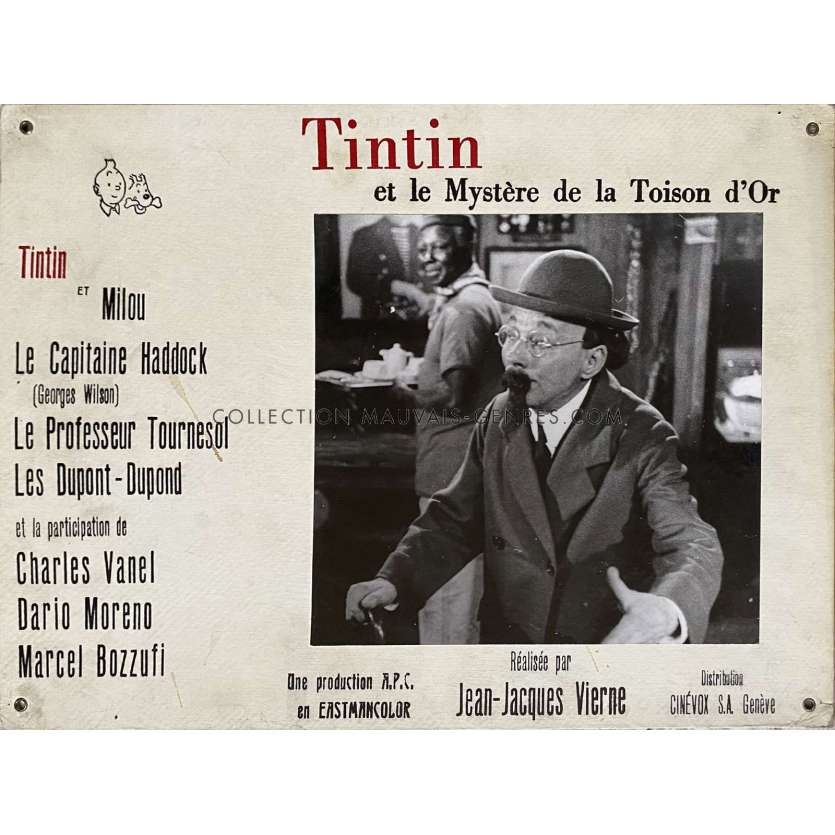 TINTIN ET LA TOISON D'OR Swiss Lobby Card N15 - 14x18 in. - 1961 - Jean-Jacques Vierne, Georges Wilson