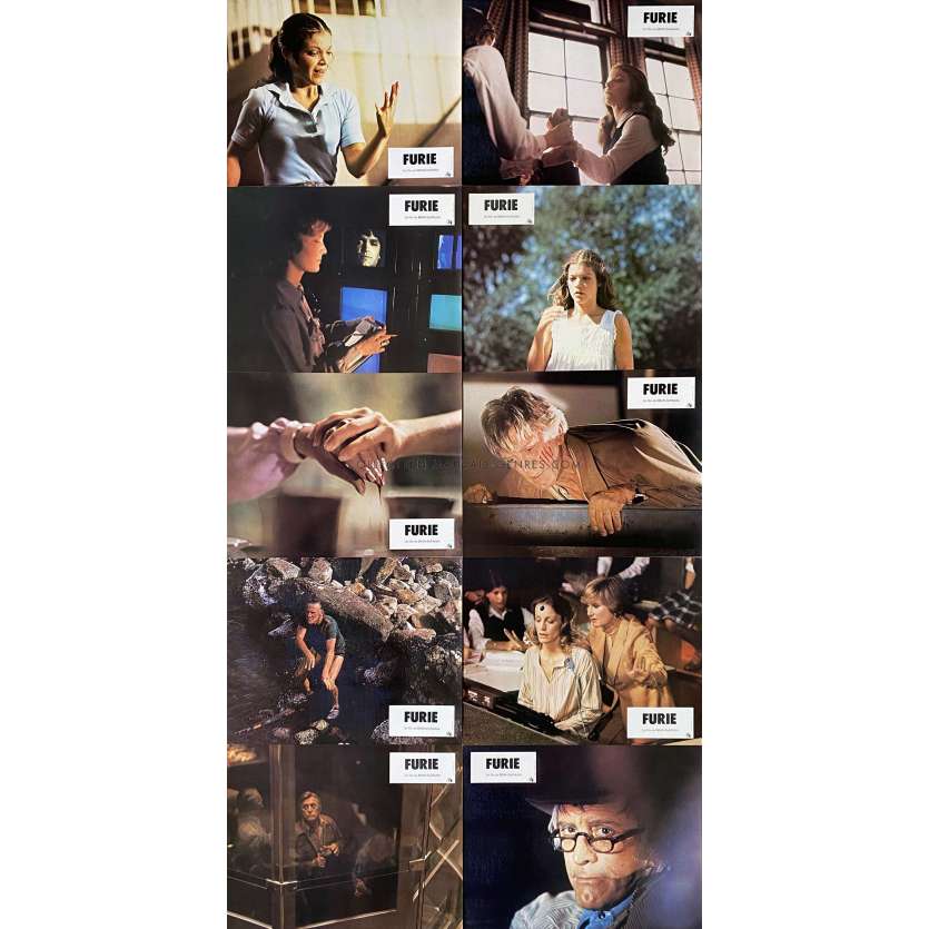 THE FURY Lobby Cards x10 - SET B. - 9x12 in. - 1978 - Brian de Palma, Kirk Douglas
