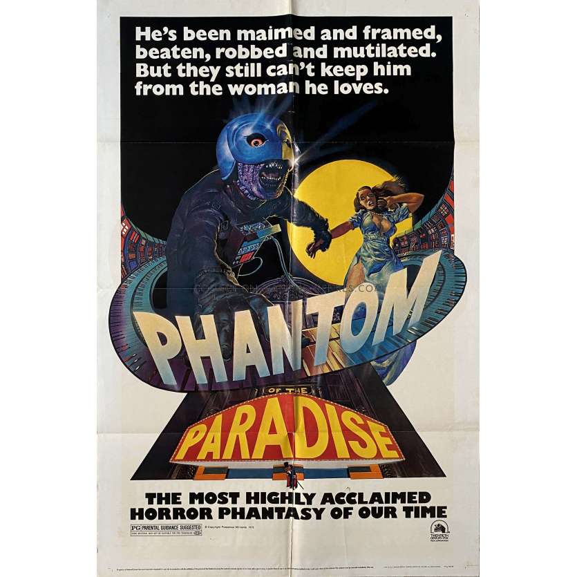 PHANTOM OF THE PARADISE U.S Movie Poster Style C - 27x41 in. - 1974 - Brian de Palma, Paul Williams