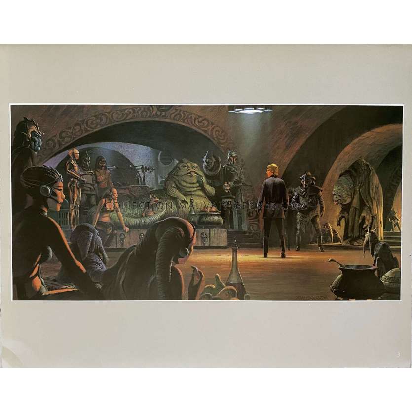 STAR WARS - LE RETOUR DU JEDI Artwork N03 - 28x36 cm. - 1983 - Harrison Ford, Richard Marquand