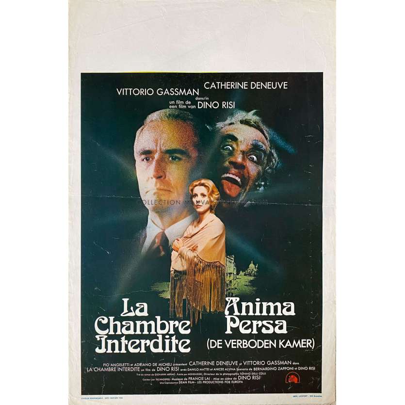 THE FORBIDDEN ROOM Belgian Movie Poster- 14x21 in. - 1977 - Dino Risi, Catherine Deneuve