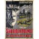 SHERLOCK HOLMES AND THE DEADLY NECKLACE French Movie Poster- 47x63 in. - 1962 - Terence Fisher, Christopher Lee