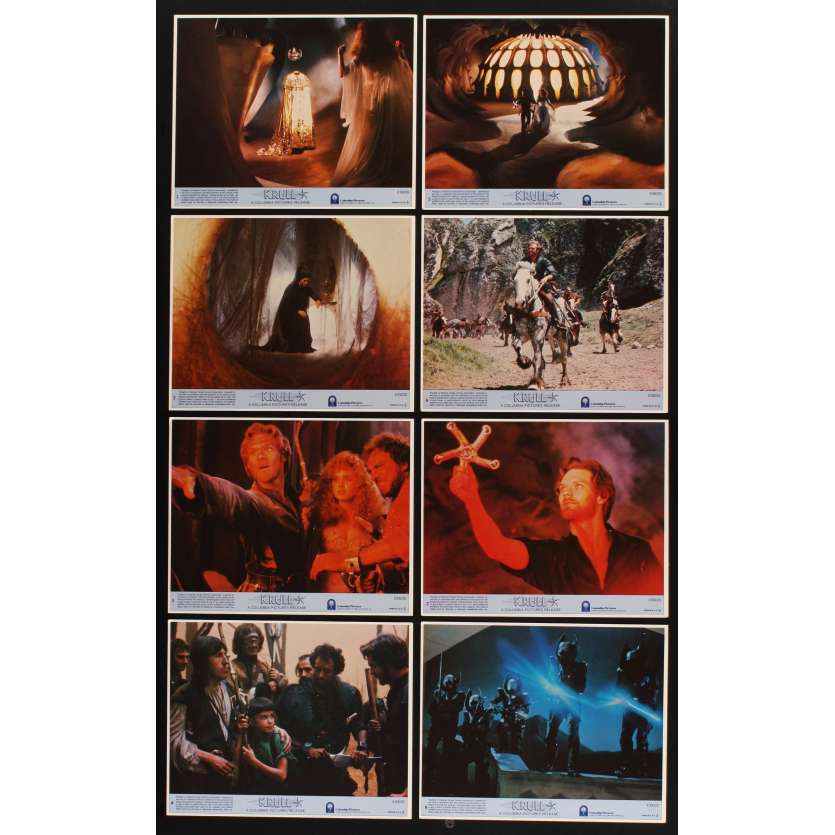 KRULL 8 8x10 mini LCs '83 Ken Marshall & Lysette Anthony, sci-fi directed by Peter Yates