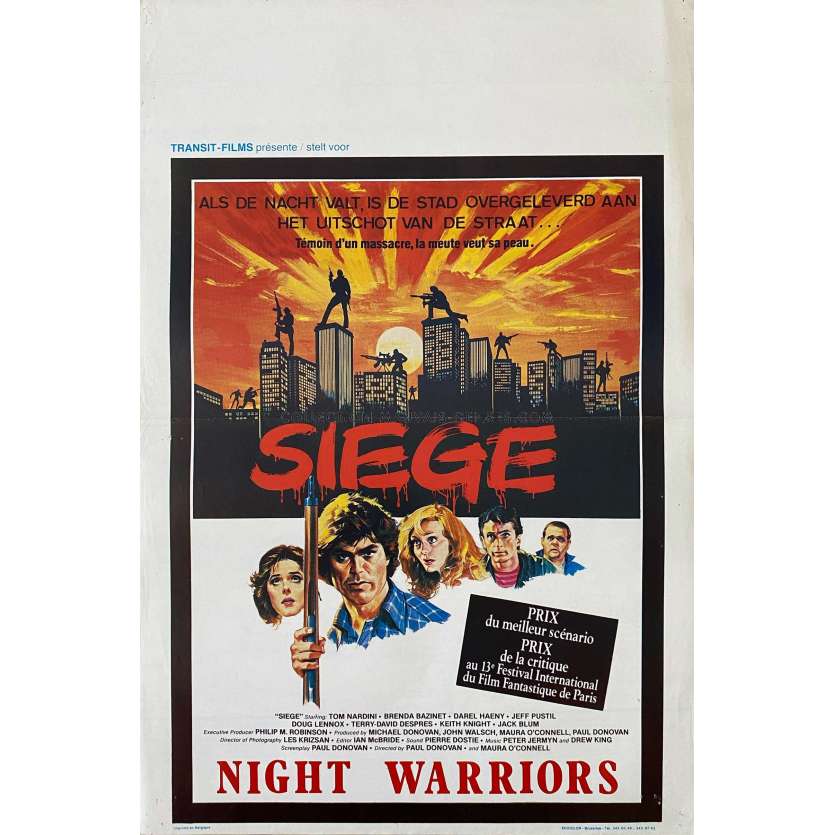 SELF DEFENSE Belgian Movie Poster- 14x21 in. - 1983 - Paul Donovan, Tom Nardini