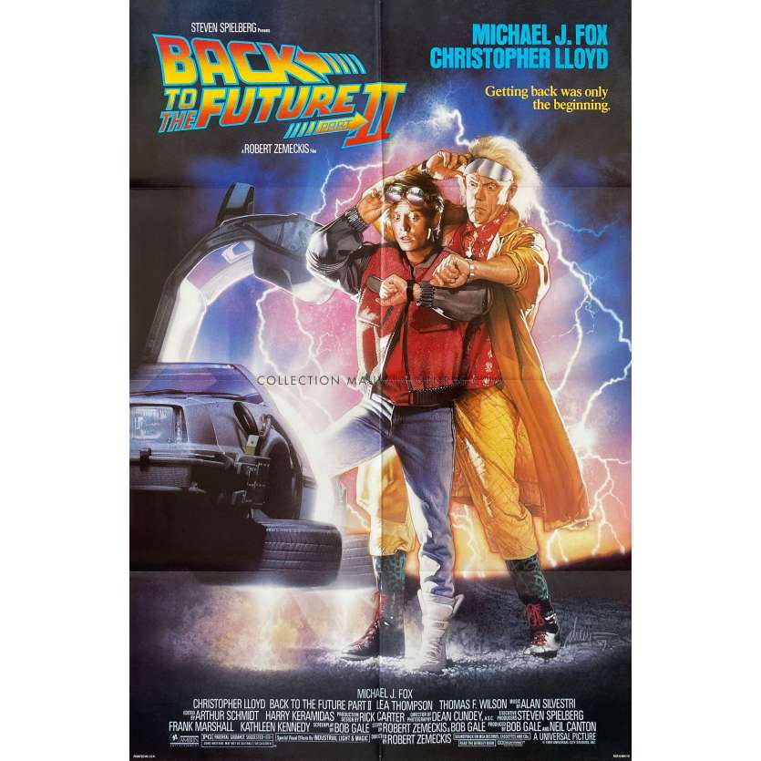 BACK TO THE FUTURE II U.S Movie Poster- 27x41 in. - 1989 - Robert Zemeckis, Michael J. Fox