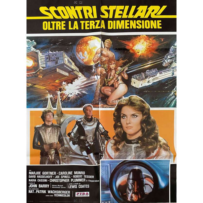 STARCRASH Italian Movie Poster- 26x39 in. - 1978 - Luigi Cozzi, Caroline Munro