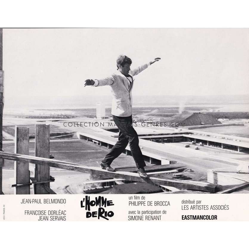 THE MAN FROM RIO French Lobby Card N08 - 9x12 in. - 1964 - Philippe de Broca, Jean-Paul Belmondo