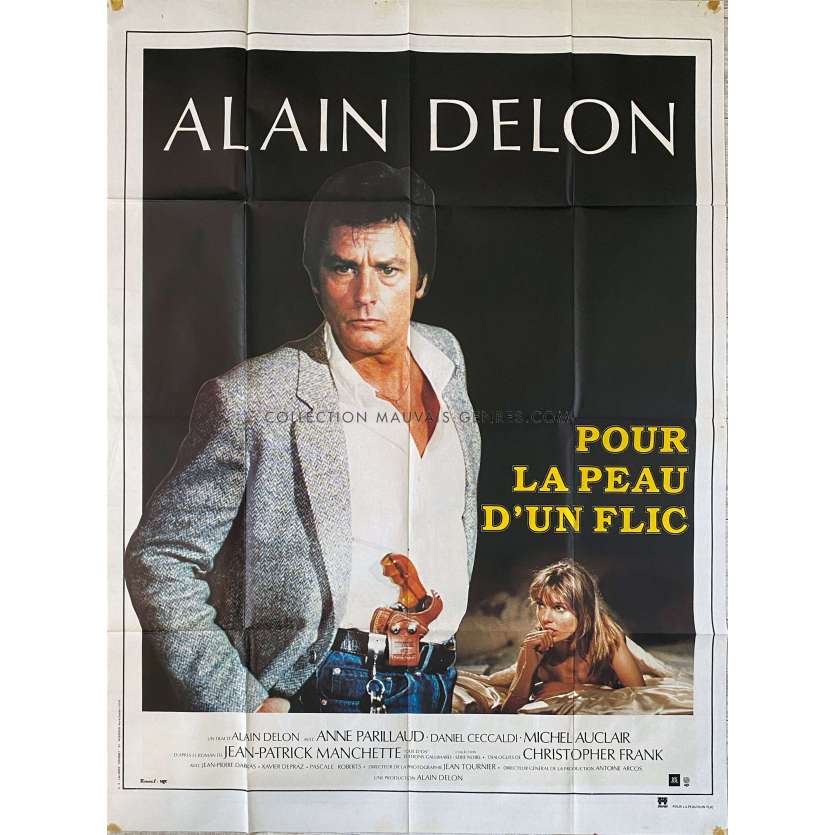 FOR A COP'S HIDE French Movie Poster- 47x63 in. - 1981 - Alain Delon, Alain Delon