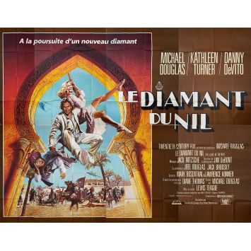 LE DIAMANT DU NIL Affiche de cinéma- 400x300 cm. - 1985 - Michael Douglas, Lewis Teague