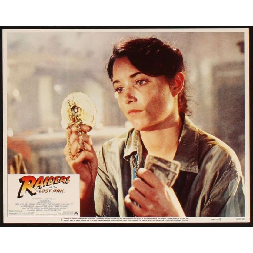 RAIDERS OF THE LOST ARK Ultra-rare 11x14 Original Lobby Card N8 '81 Spielberg