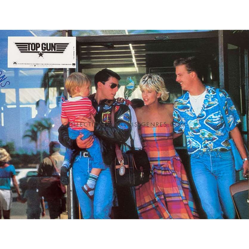TOP GUN French Lobby Card N01 - 9x12 in. - 1986 - Tony Scott, Tom Cruise